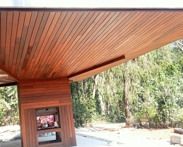 Ipe hardwood facade cladding