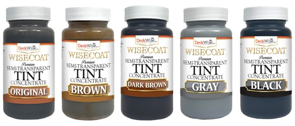 WiseCoat Tint Concentrates - Original, Brown, Dark Brown, Gray, Black